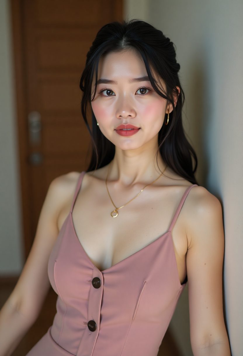 林晓满在清晨准备早餐铺的第一炉面包
